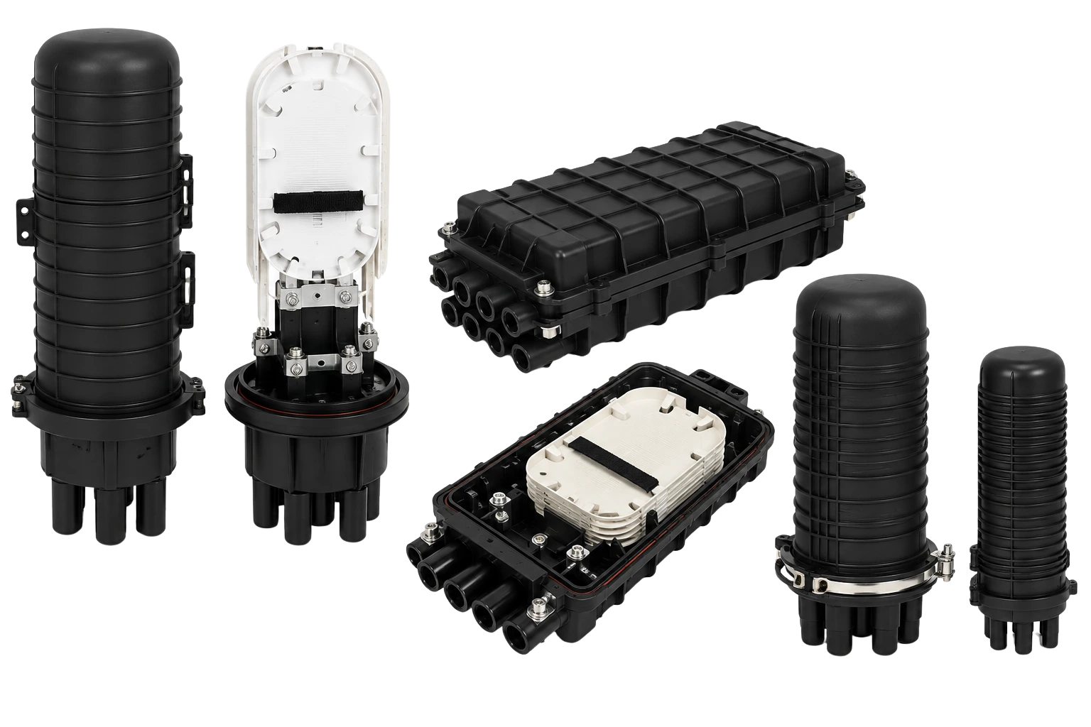 Fiber optic splice closures